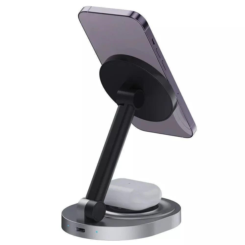 2-in-1 Foldable Magnetic Wireless Charger
