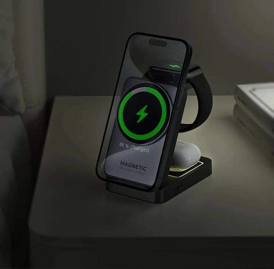 3-in-1 Foldable Wireless Charger for MagSafe